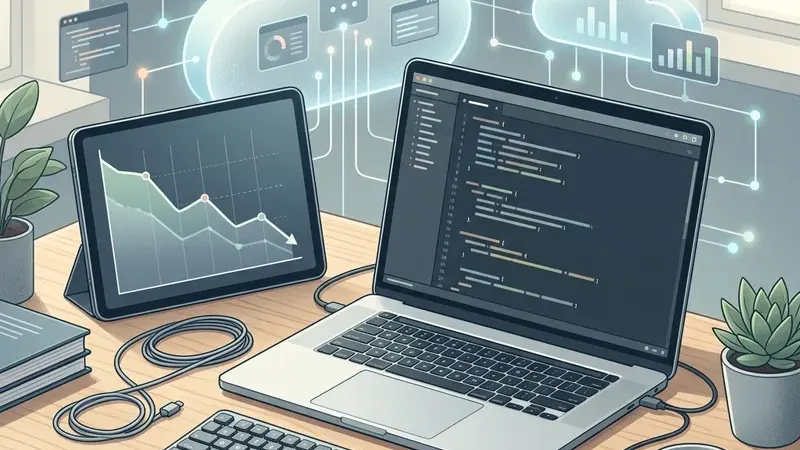 Рабочее место разработчика с намёком на сокращение лимитов Claude Code