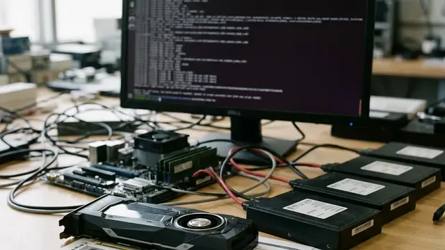 GTX 1080 Ti, четыре shard-файла модели и терминал с запуском DeepSeek Harness