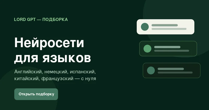 Нейросети для изучения языков: 7 AI-репетиторов